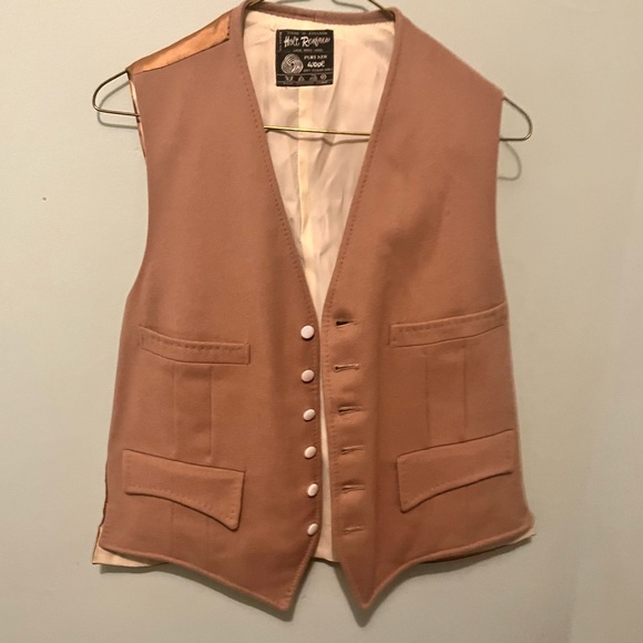 Holt Renfew - Men’s Medium - 100% Wool Vest - Tan - Vintage- Made In England- - Picture 7 of 13